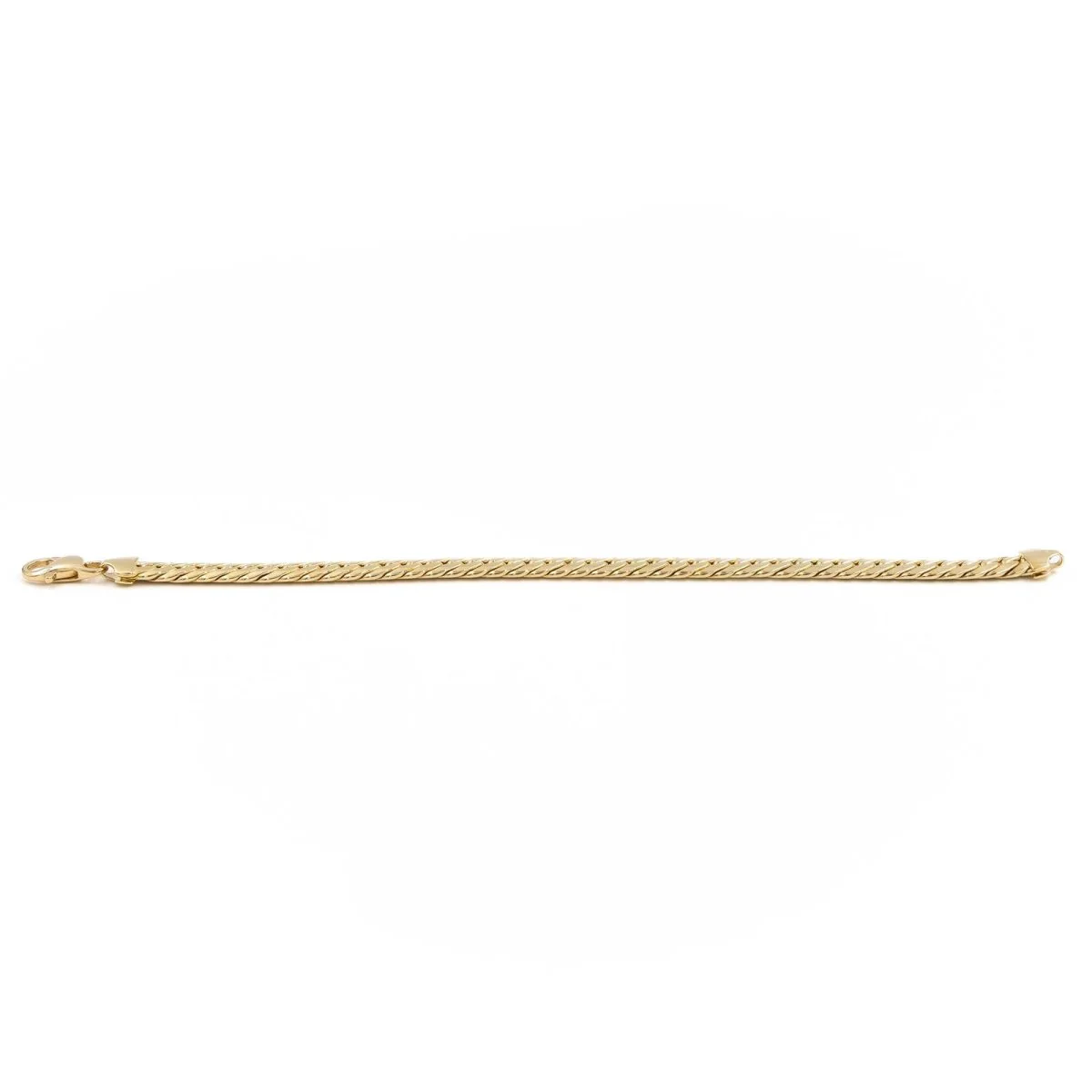 Bracelet Maille anglaise en or jaune - Image 7