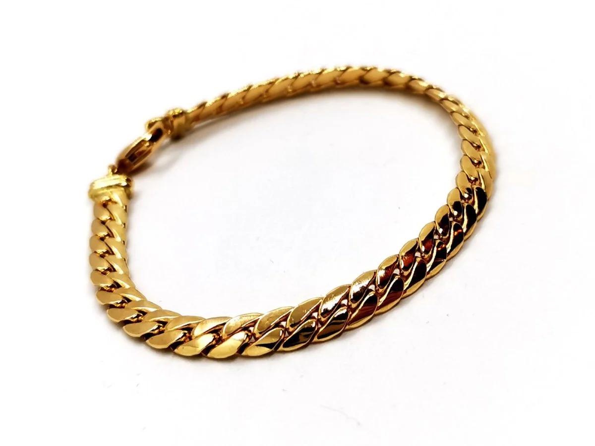 Bracelet Maille anglaise Or jaune - Image 2