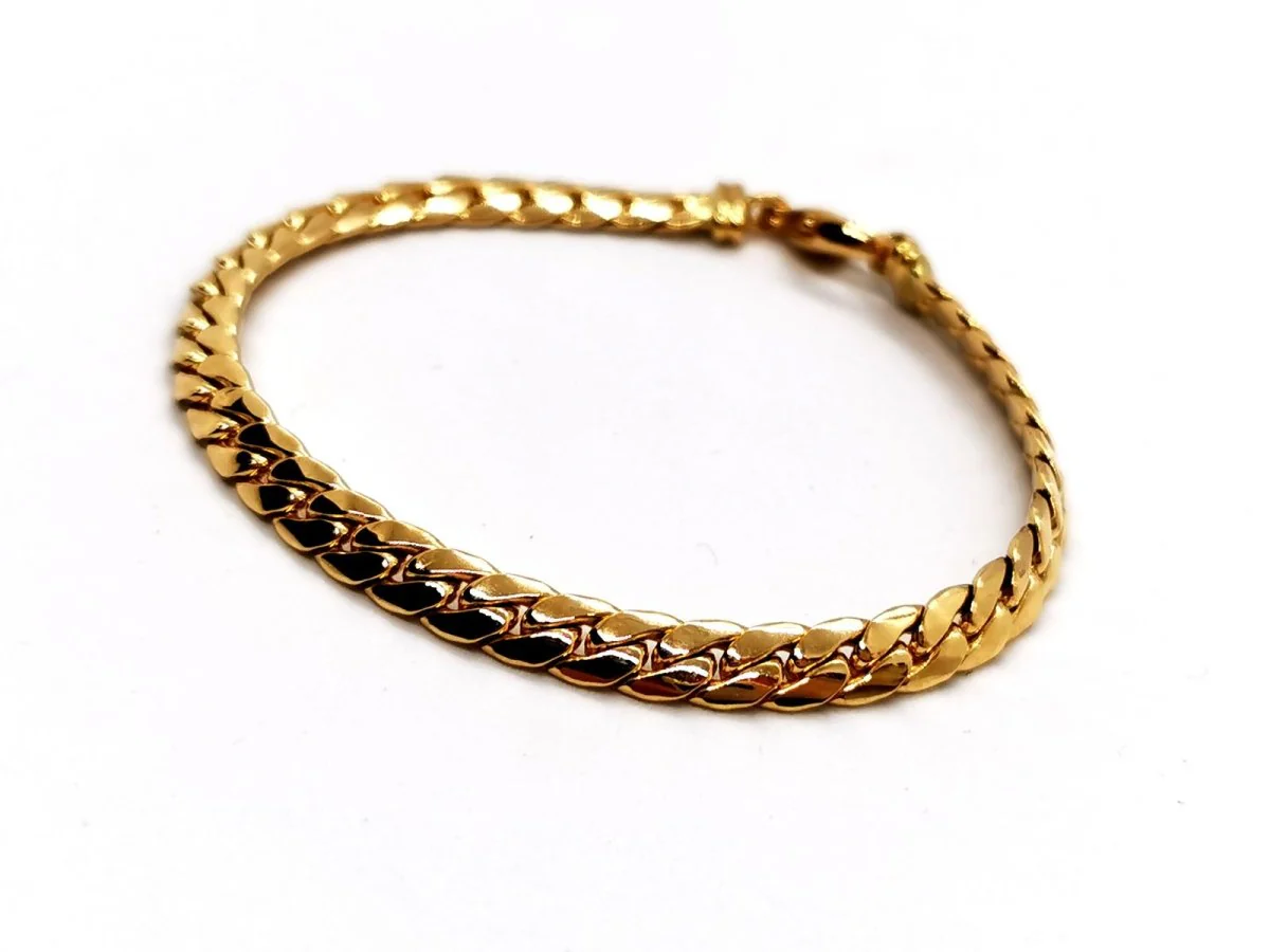 Bracelet Maille anglaise Or jaune - Image 3