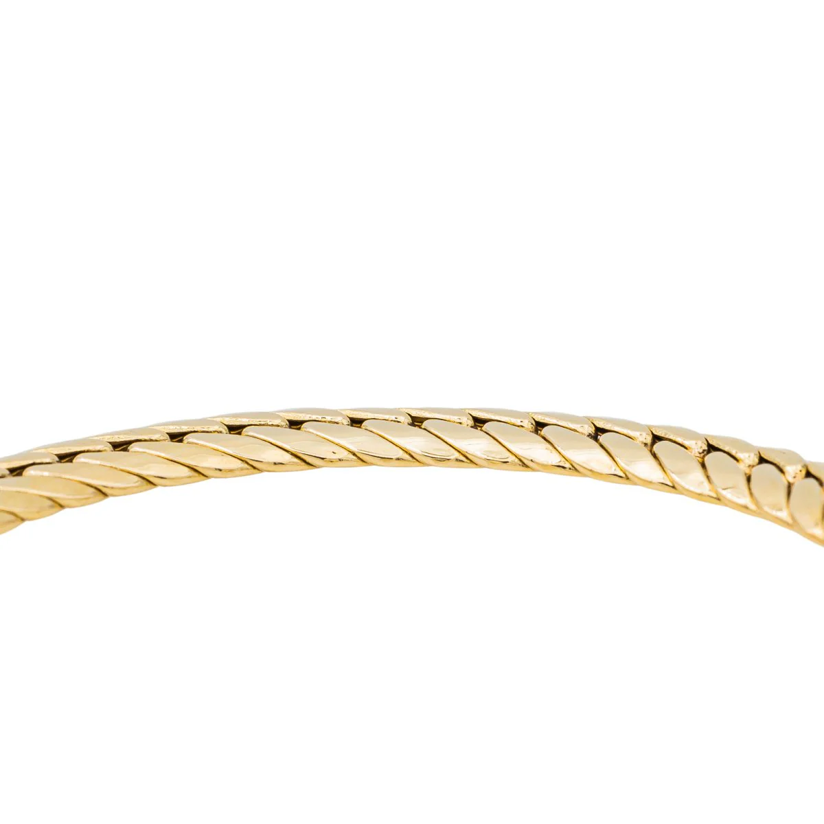 Bracelet Maille anglaise Or jaune - Image 4