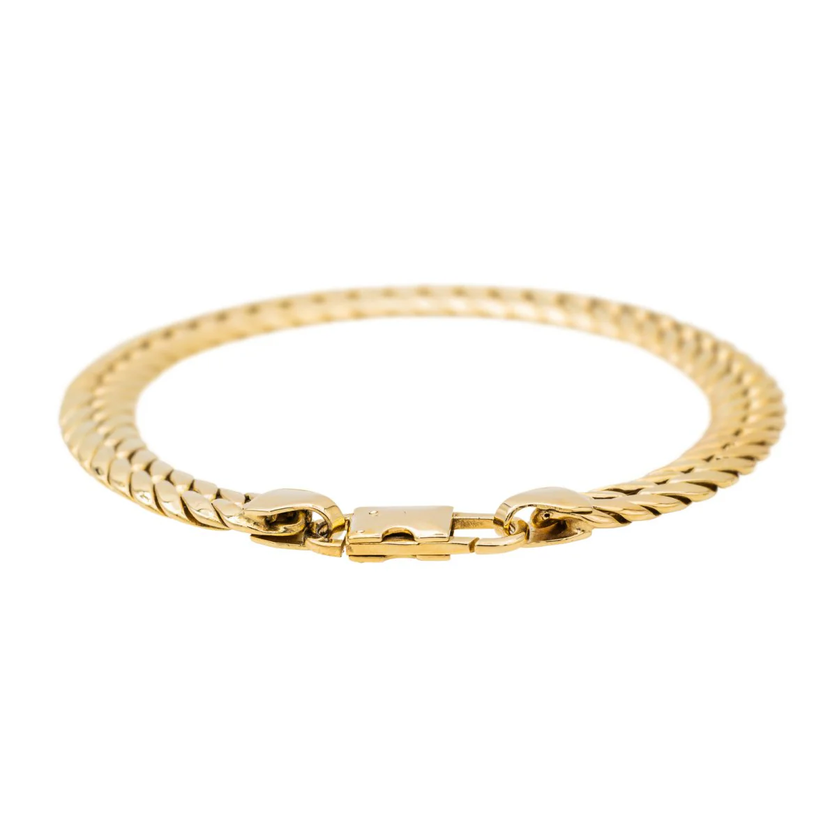Bracelet Maille anglaise Or jaune - Image 5