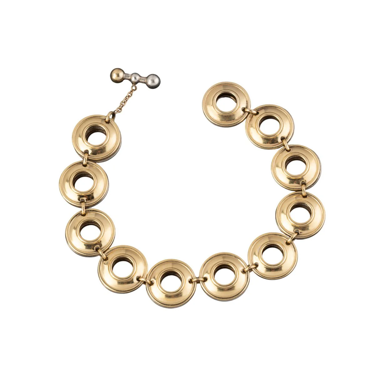 TIFFANY & CO Bracelet circulaire maille bicolore