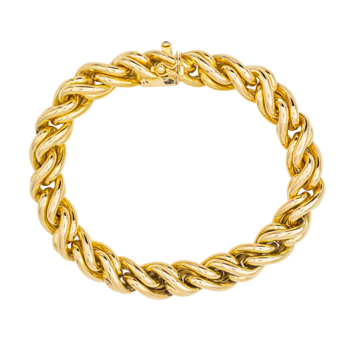 Bracelet Maille CAPLAIN SAINT ANDRÉ en or jaune