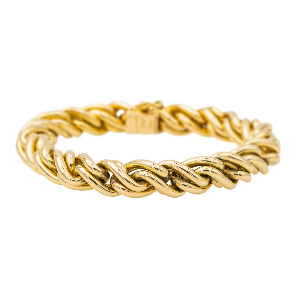 Bracelet Maille CAPLAIN SAINT ANDRÉ en or jaune - Image 3