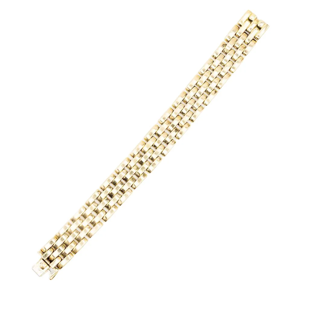 Bracelet Maille CARTIER "Maillon Panthère" en or jaune - Image 5