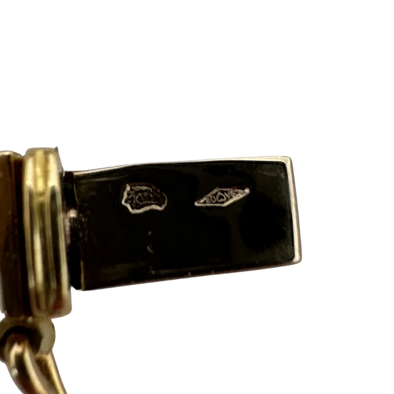 Bracelet Maille CARTIER "Nouveau JCC" en or jaune et or blanc - Image 4
