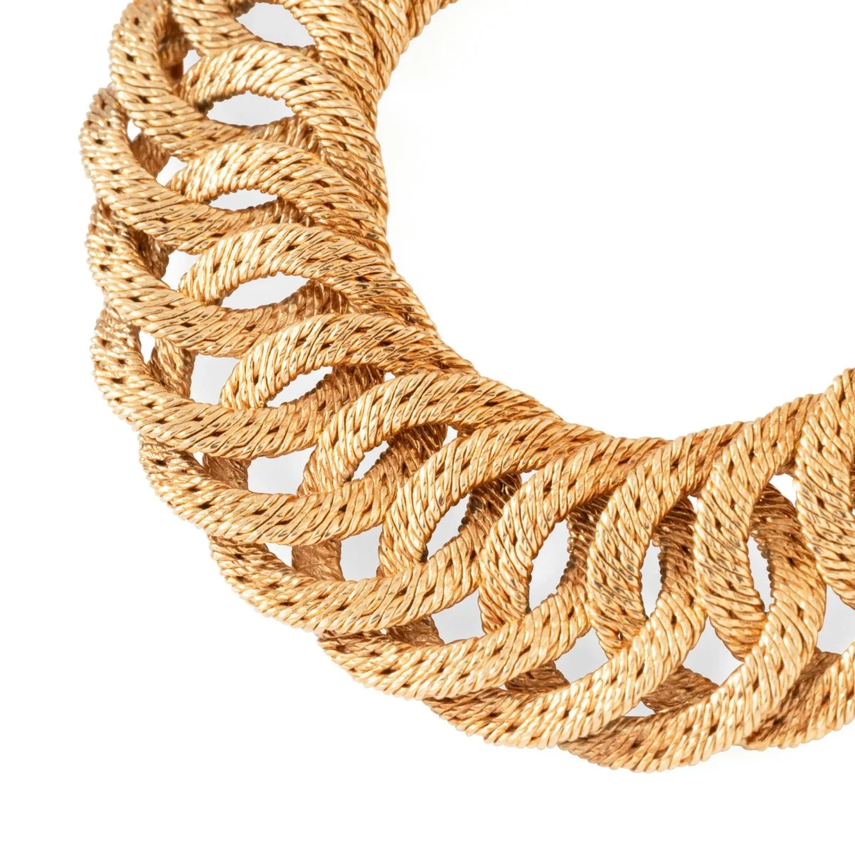 Bracelet Maille CARTIER par GEORGES LENFANT en or jaune - Image 3