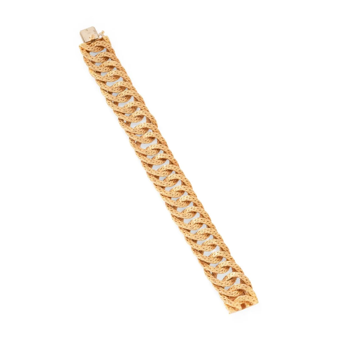 Bracelet Maille CARTIER par GEORGES LENFANT en or jaune - Image 4