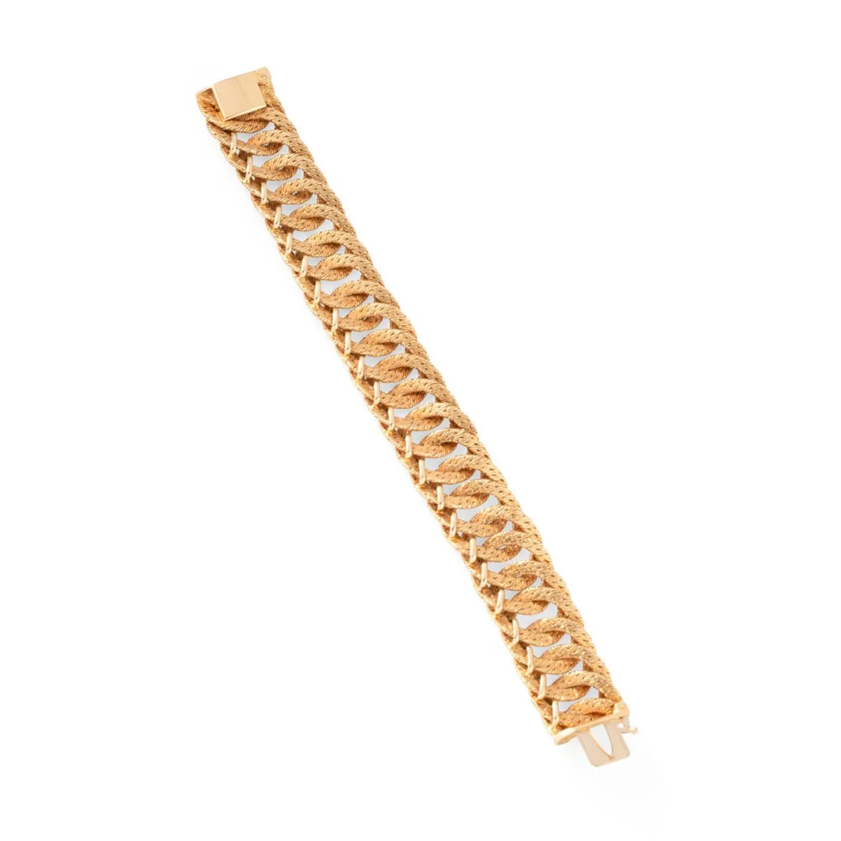 Bracelet Maille CARTIER par GEORGES LENFANT en or jaune - Image 5