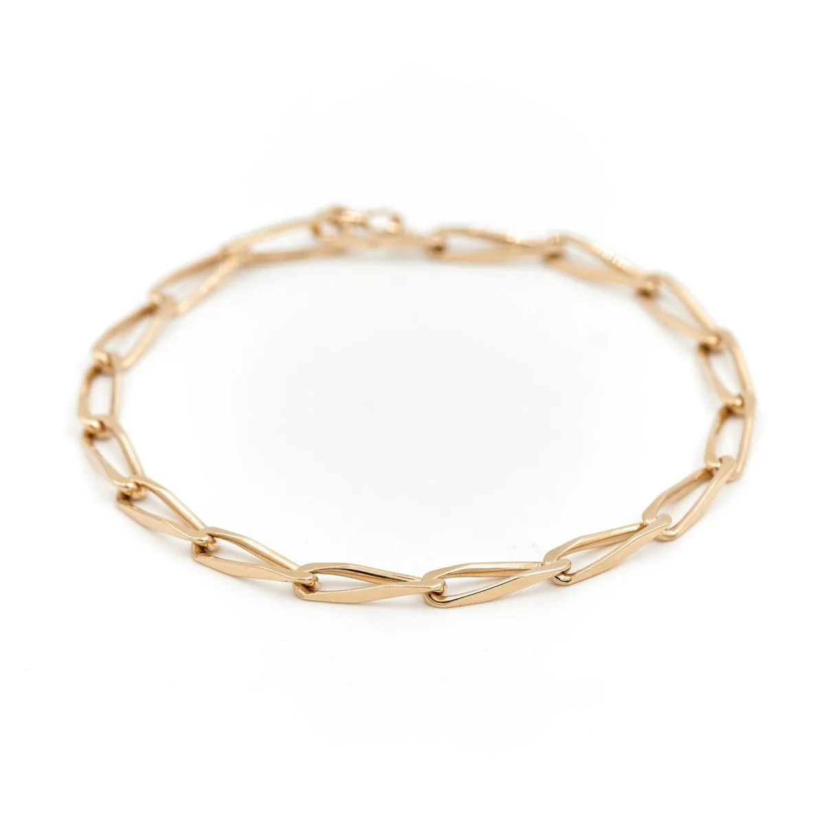 Bracelet Gourmette maille cheval en or jaune