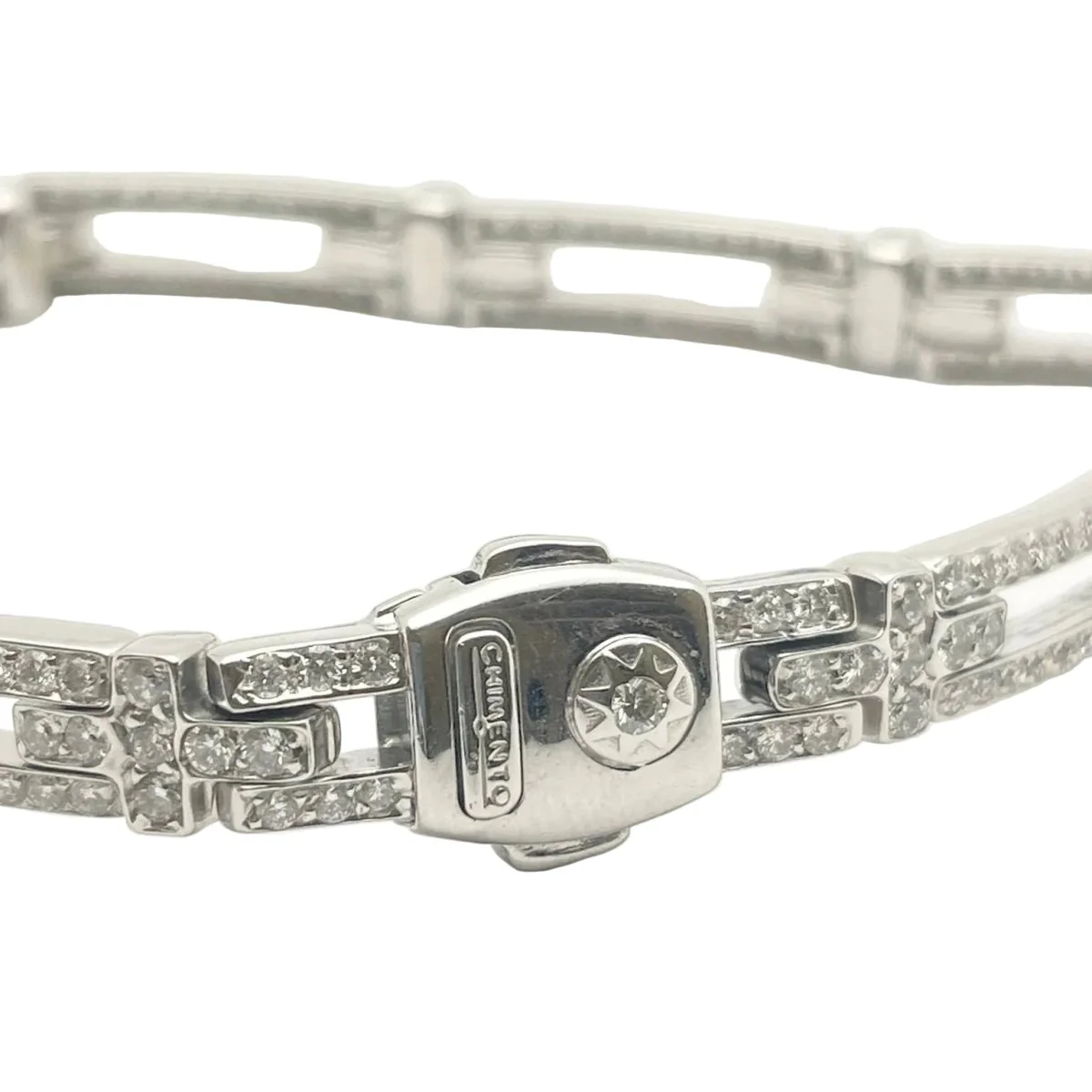 Bracelet Maille CHIMENTO en or blanc et diamants - Image 4
