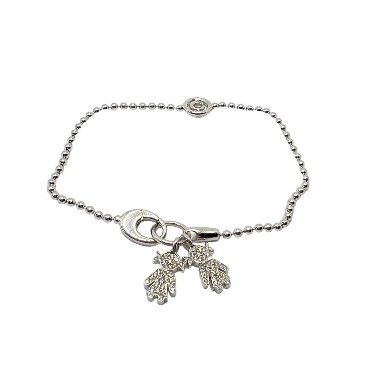 Bracelet Maille CRIVELLI en or blanc et diamants