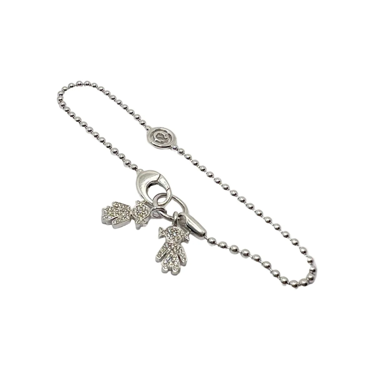 Bracelet Maille CRIVELLI en or blanc et diamants - Image 2