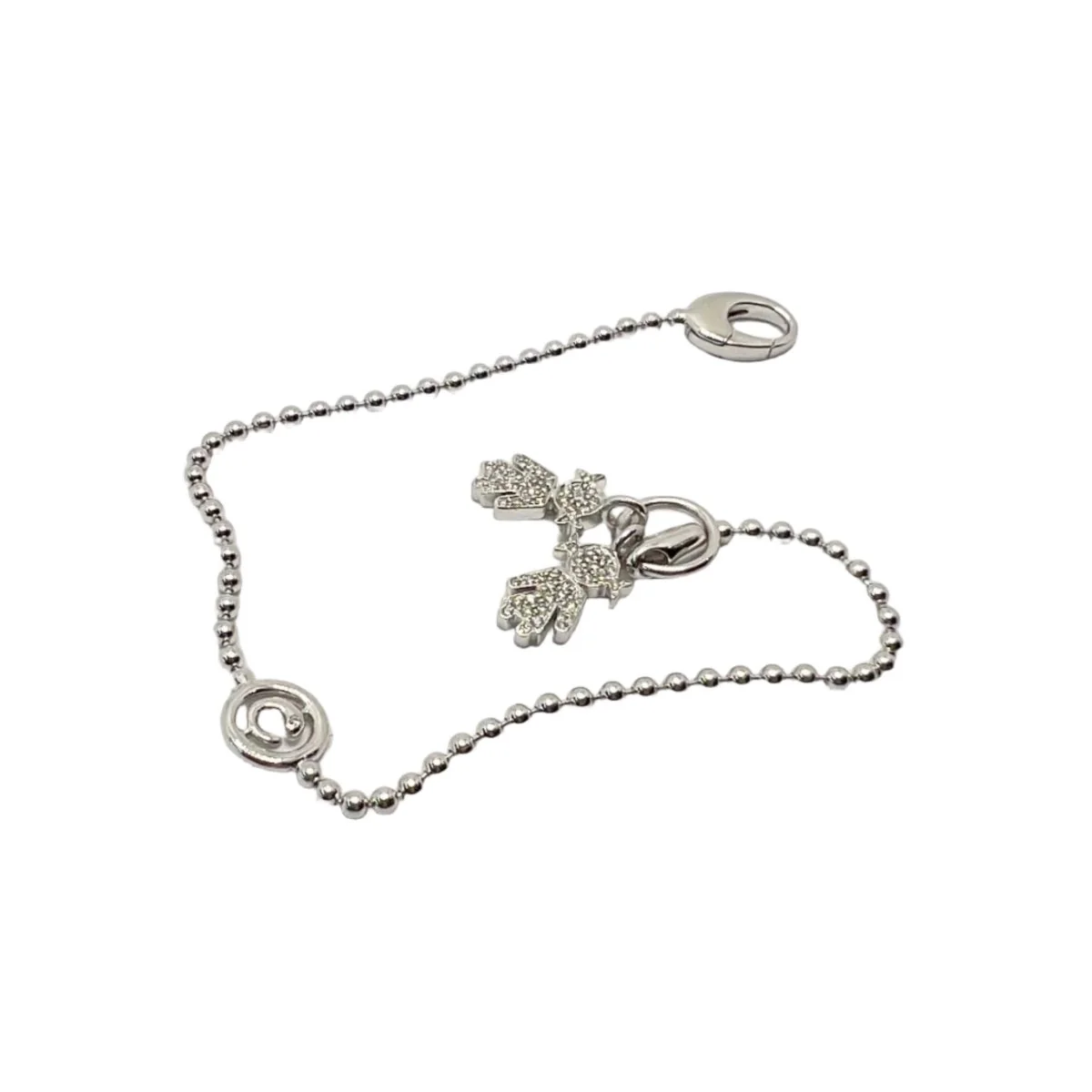 Bracelet Maille CRIVELLI en or blanc et diamants - Image 4