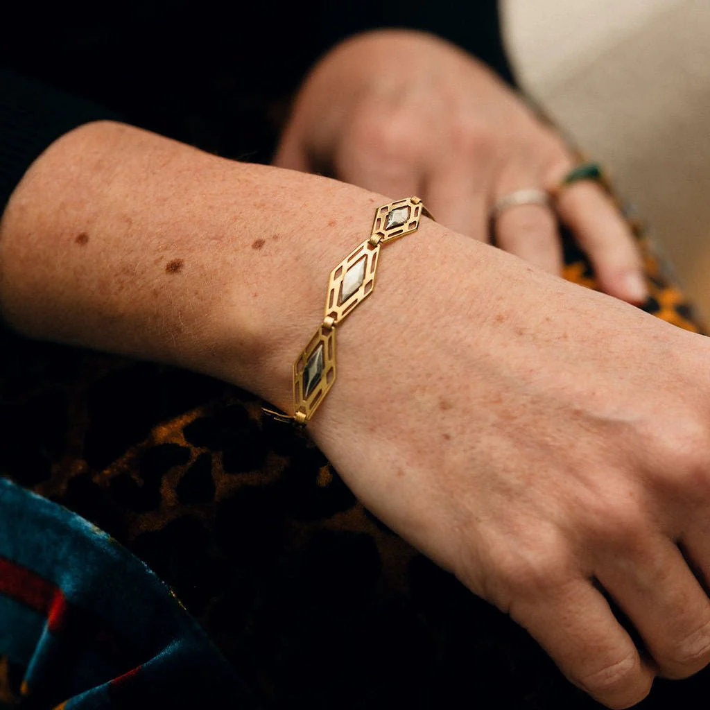 Bracelet Maille deux ors - Image 2