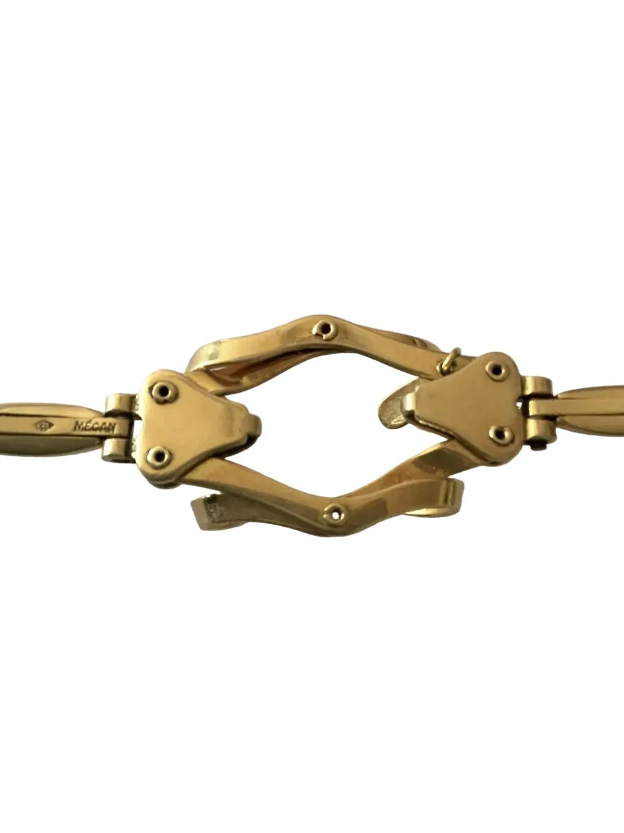 Bracelet Maille en or jaune et vermeil - Image 3