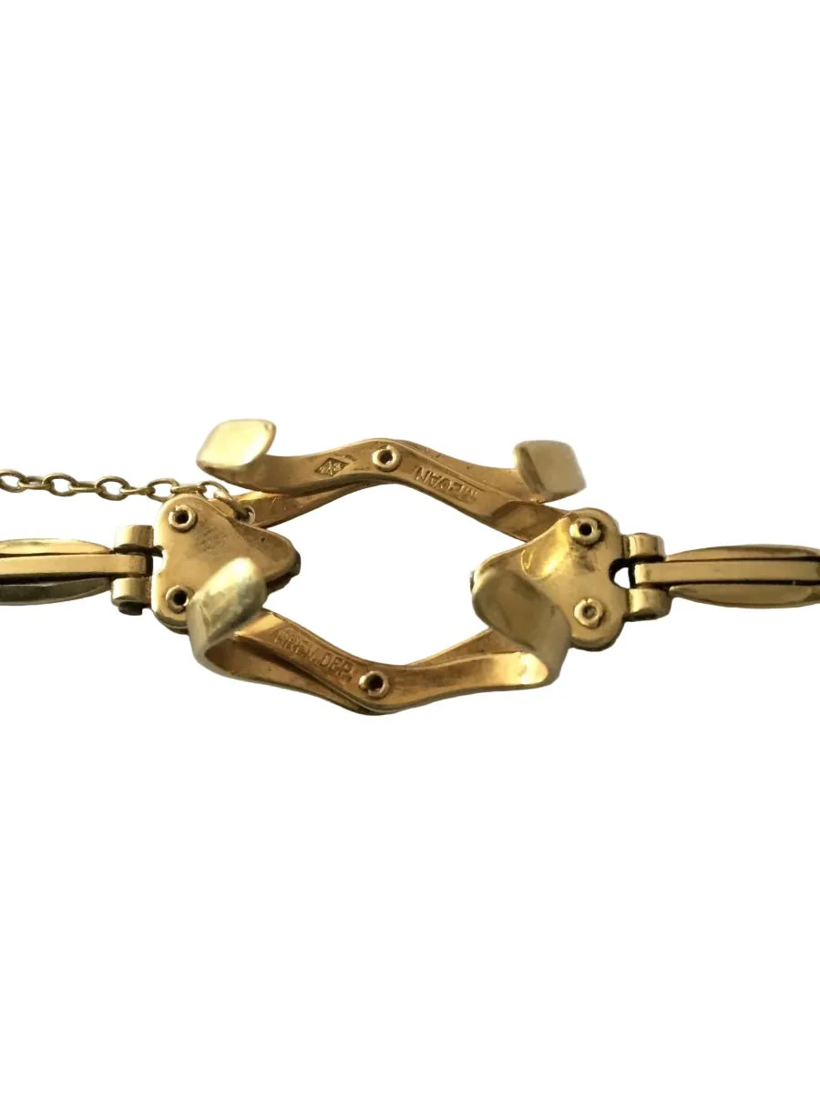 Bracelet Maille en or jaune et vermeil - Image 6