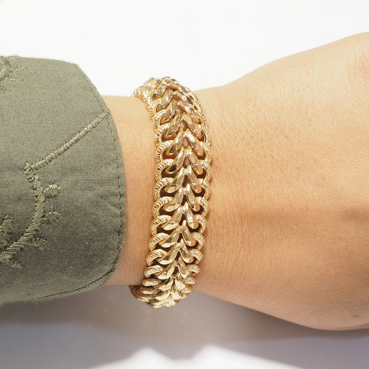 Bracelet Maille en or rose - Image 2