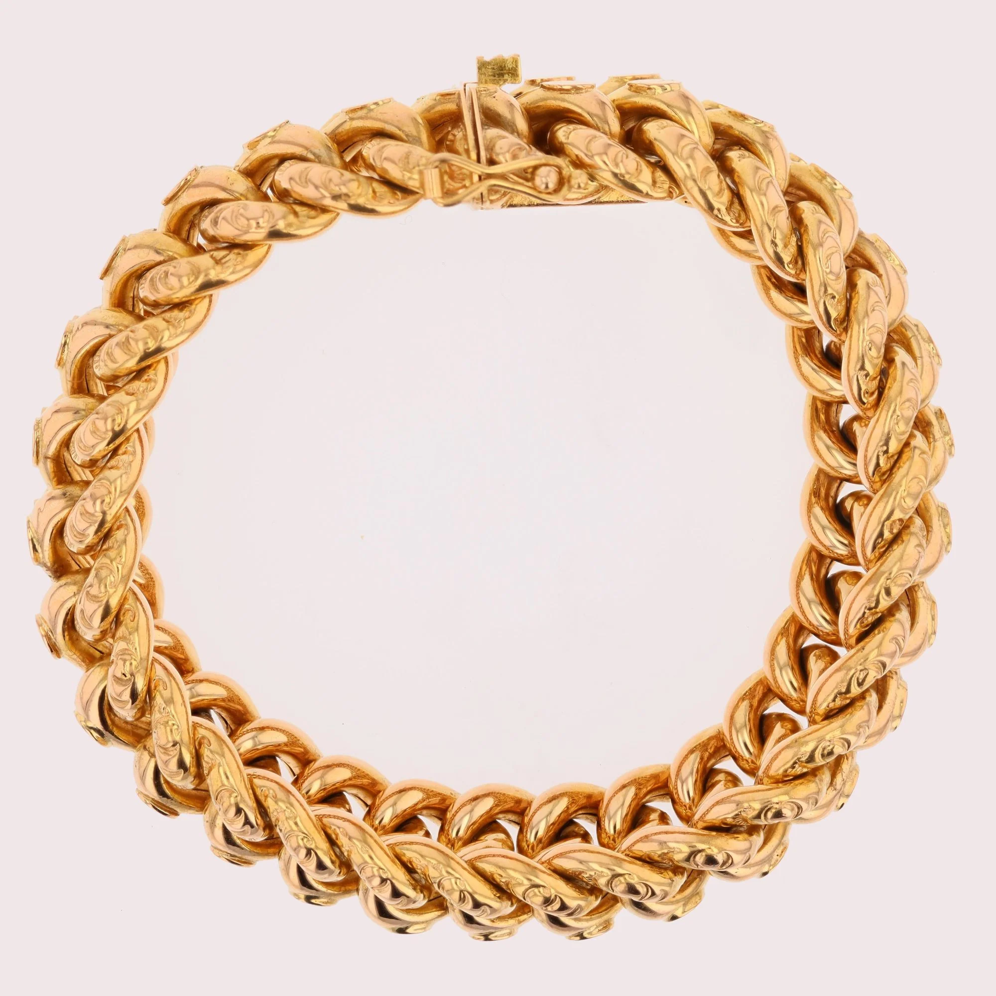 Bracelet Maille en or rose - Image 6