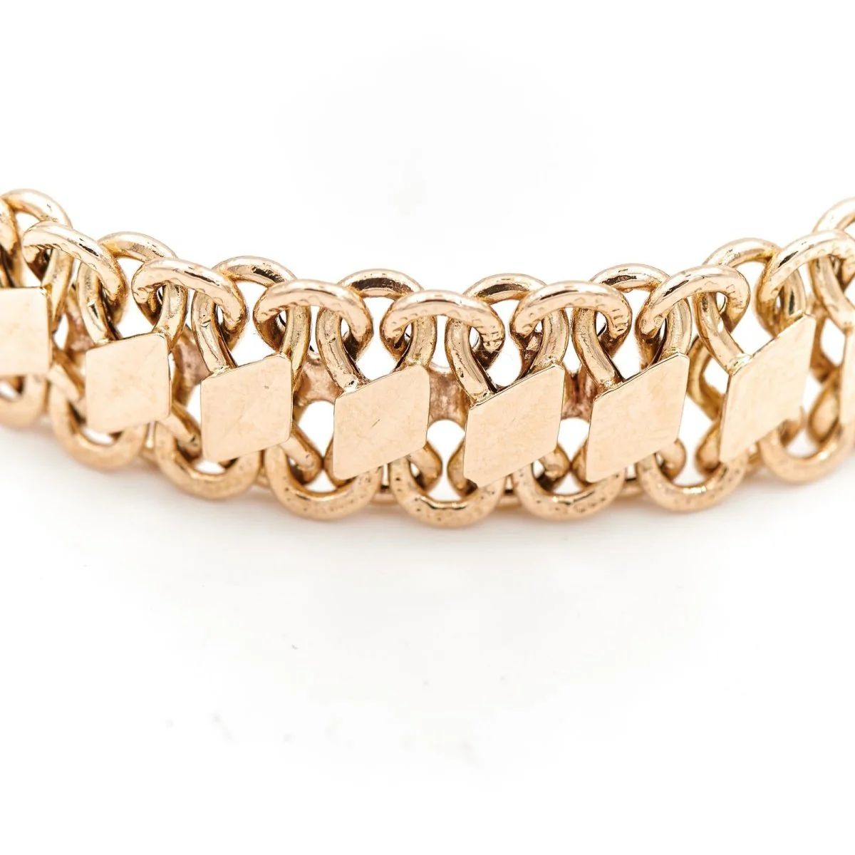 Bracelet Maille fantaisie en or jaune - Image 3