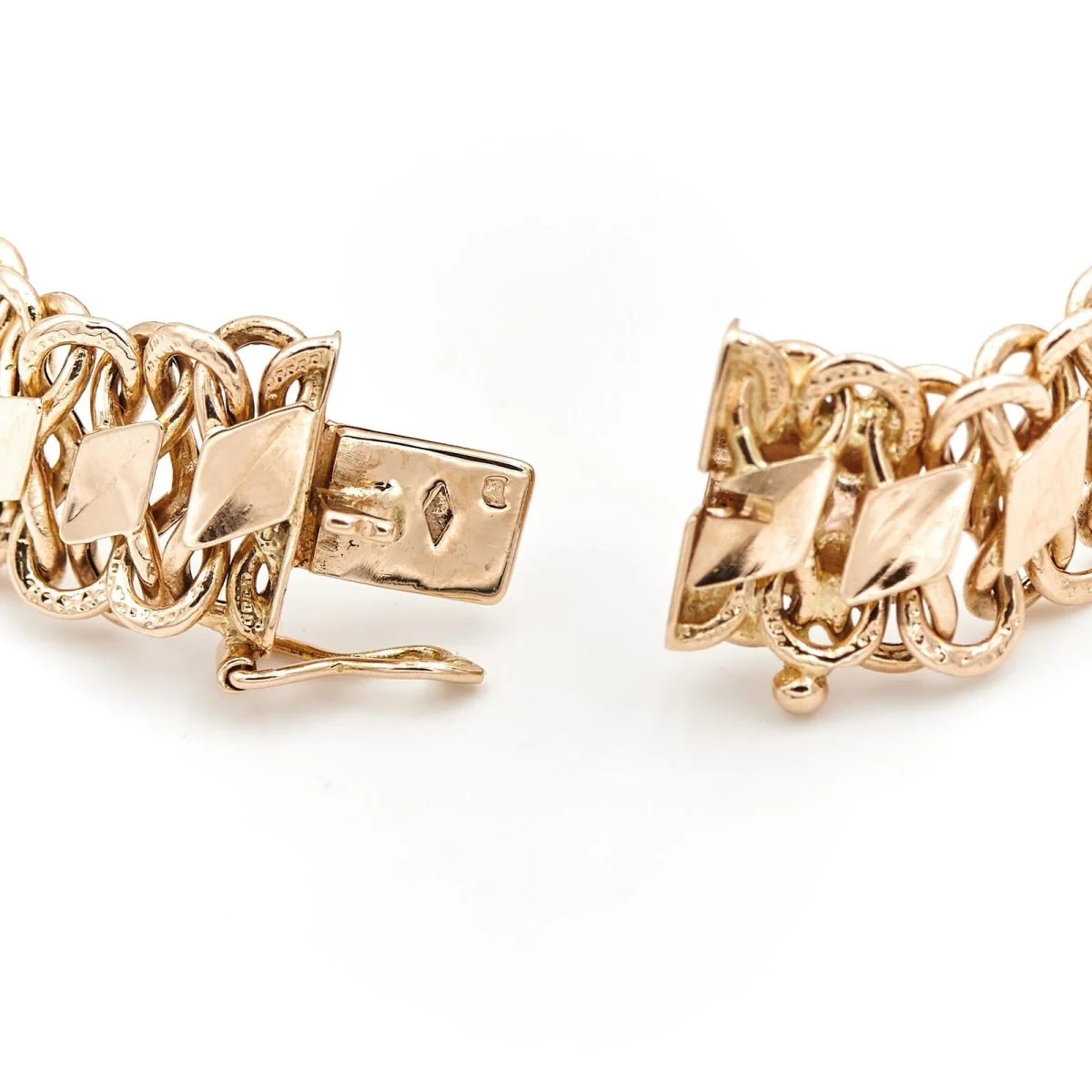 Bracelet Maille fantaisie en or jaune - Image 7