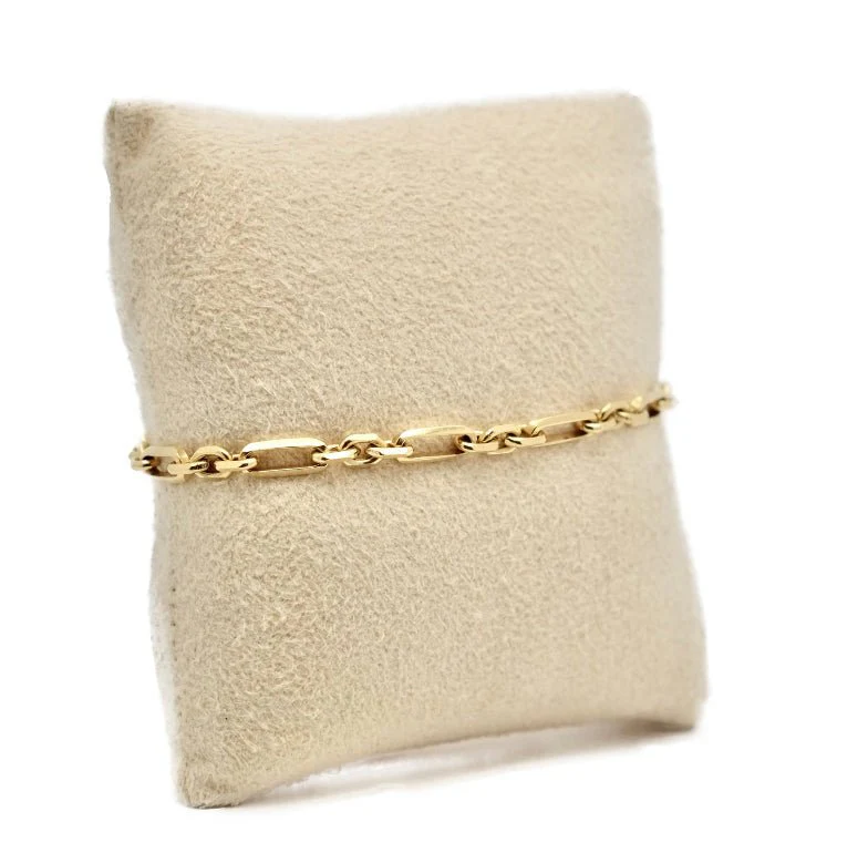 Bracelet maille Figaro en or jaune - Image 2