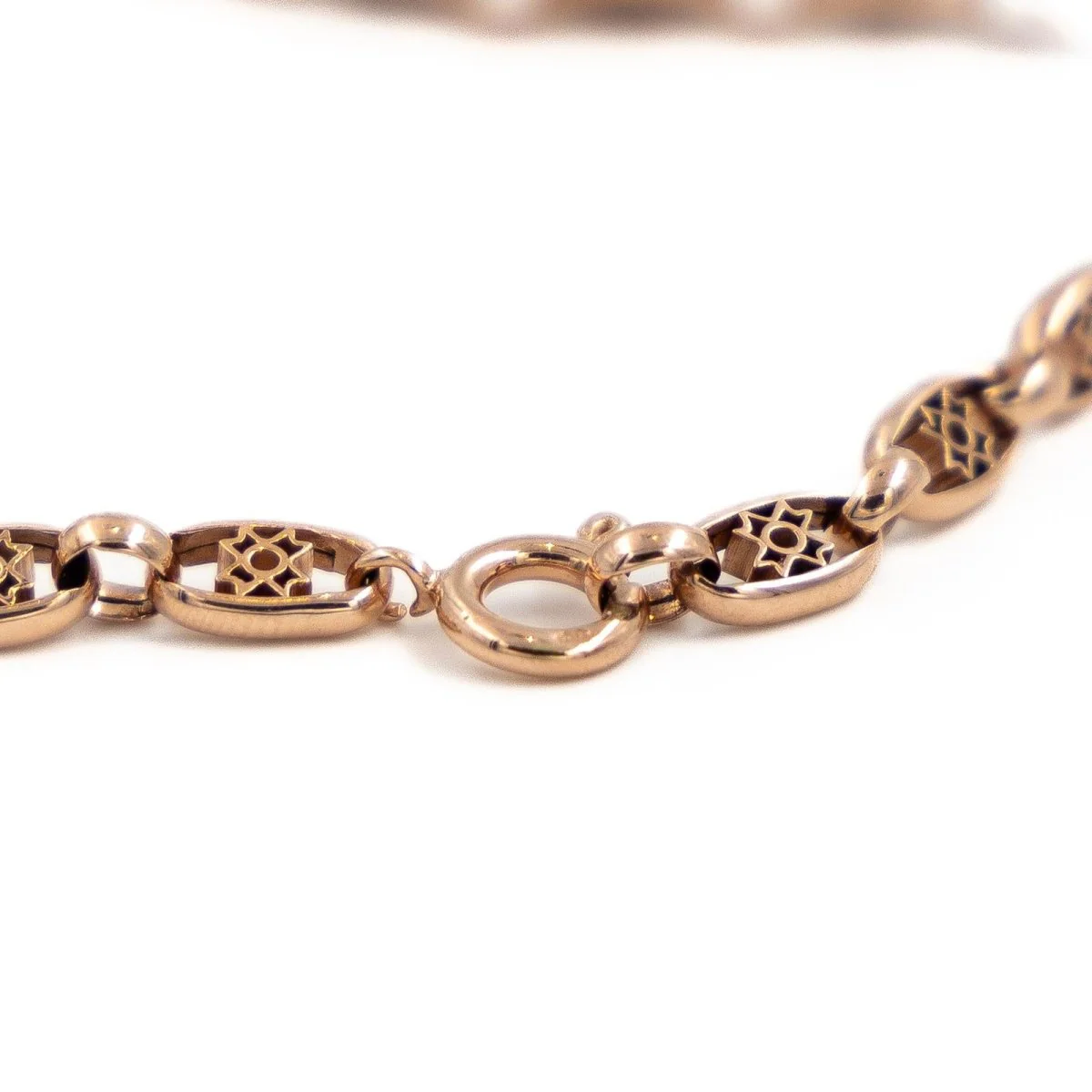 Bracelet Maille filigrane en or rose - Image 6