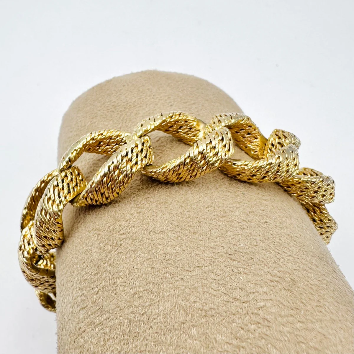 Bracelet en or jaune torsadé - Image 6