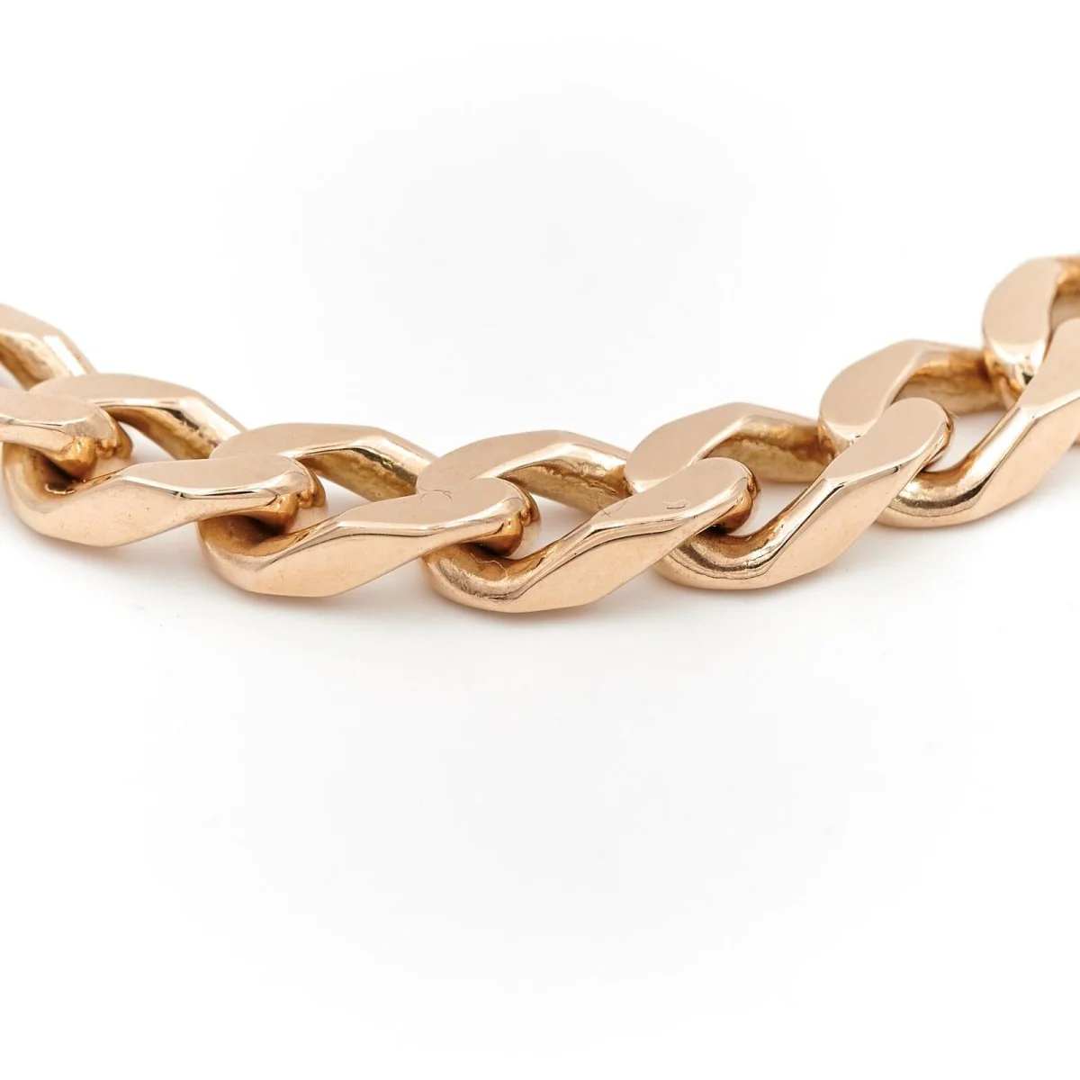 Bracelet Gourmette en or jaune - Image 4