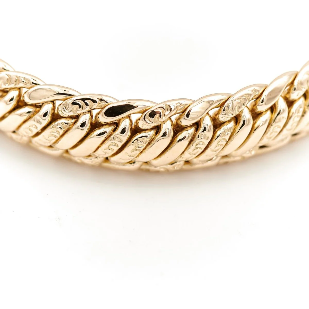 Bracelet Maille gourmette Or jaune - Image 4