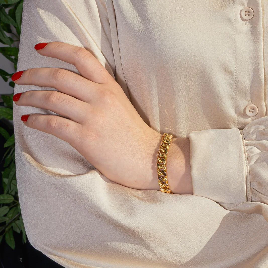 Bracelet Maille en or rose - Image 2