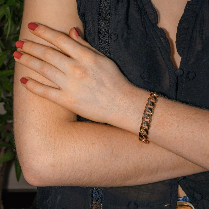 Bracelet Maille en or rose - Image 2