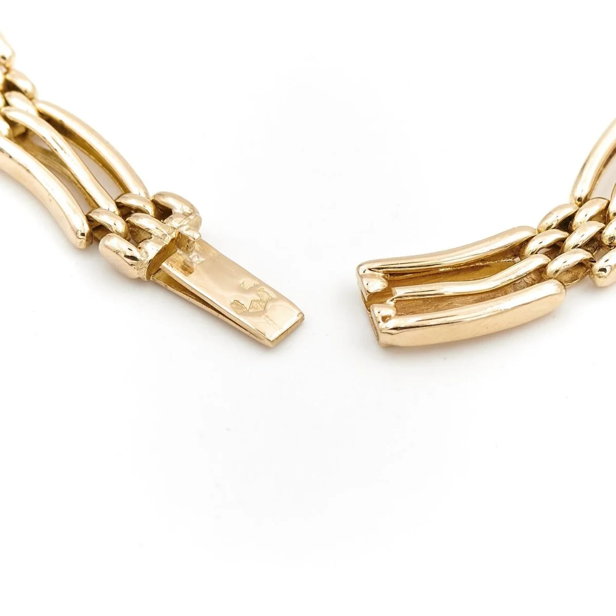 Bracelet Maille grain de riz en or jaune - Image 7