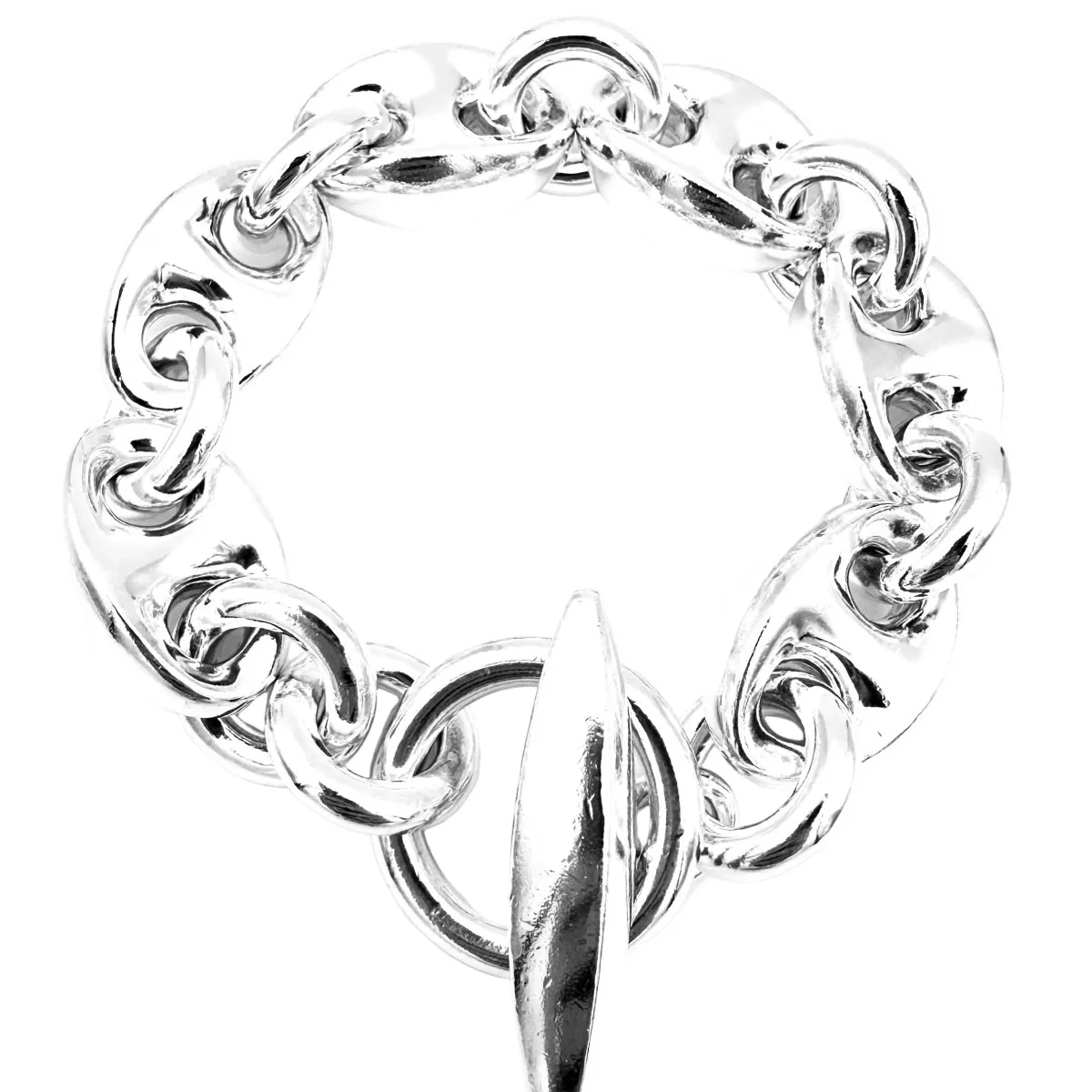 Bracelet Maille HERMÈS "Neptune" GM en argent - Image 2