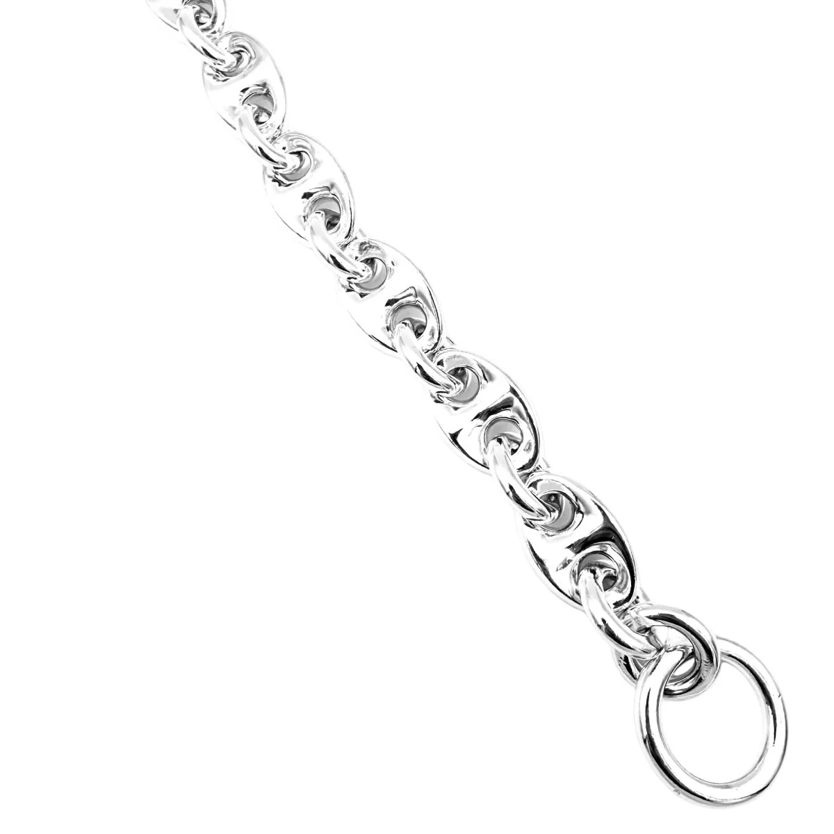 Bracelet Maille HERMÈS "Neptune" GM en argent - Image 5