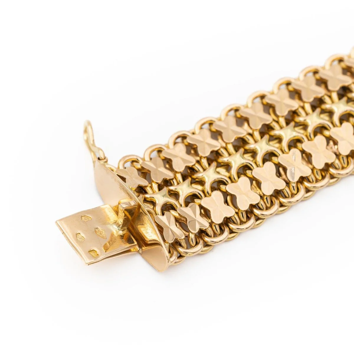 Bracelet Maille fantaisie en or jaune - Image 3