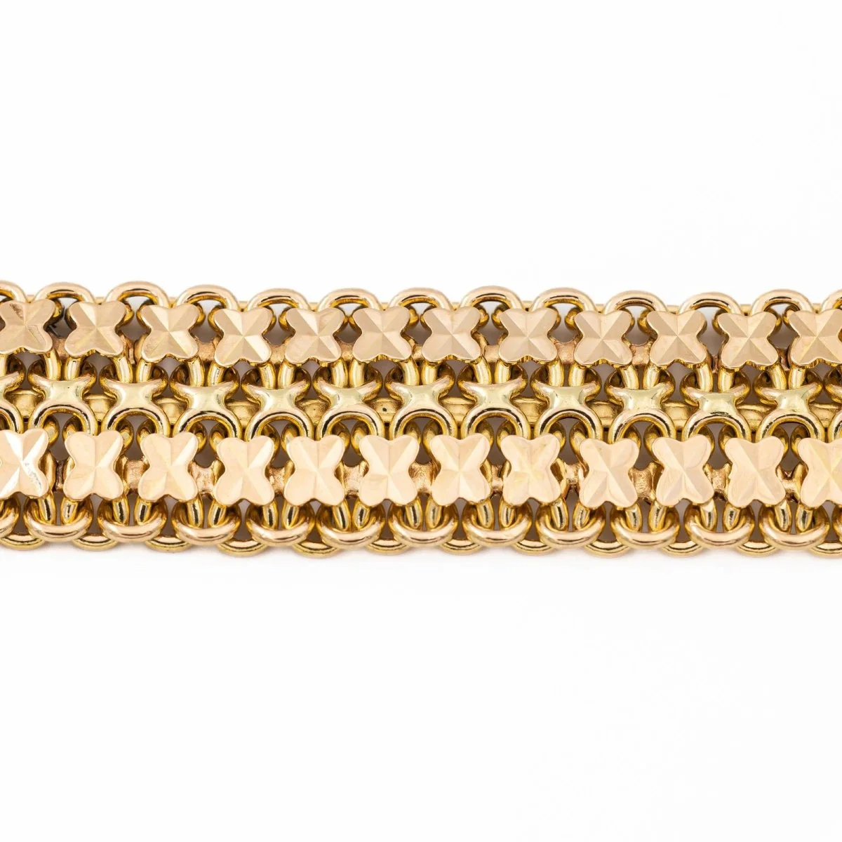 Bracelet Maille fantaisie en or jaune - Image 5