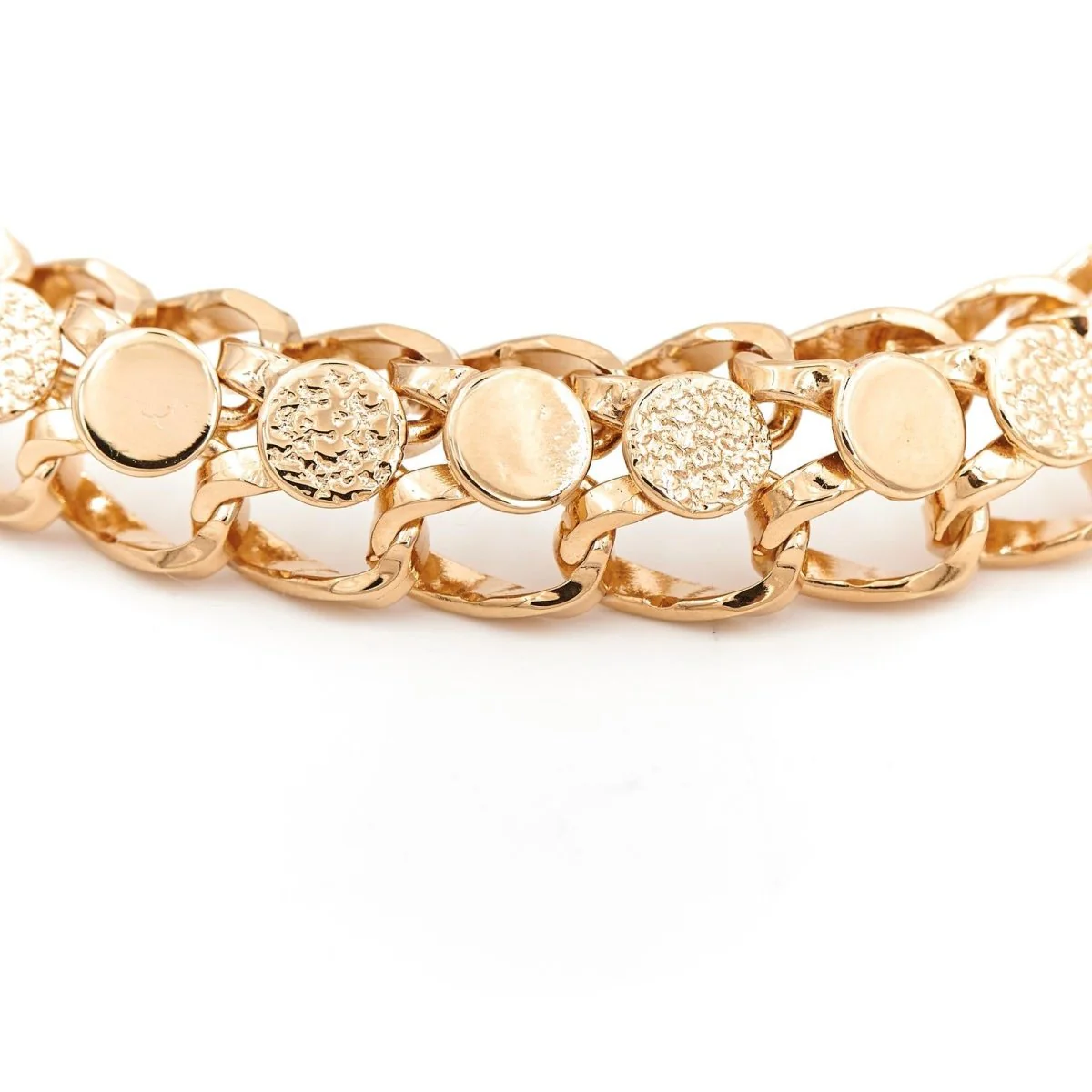 Bracelet Maille fantaisie en or jaune - Image 5