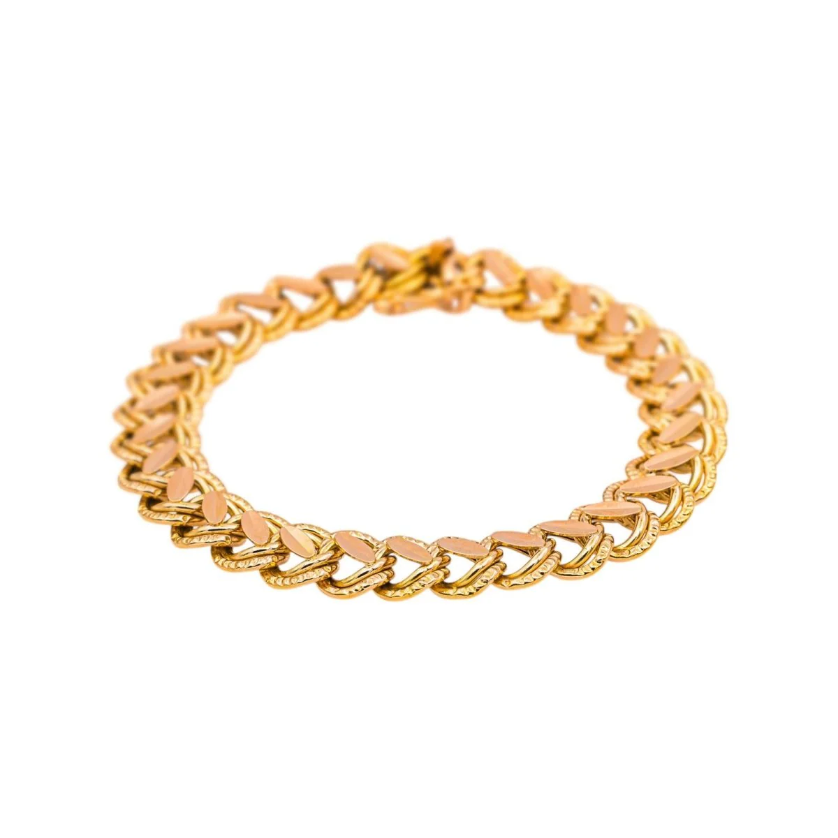 Bracelet Maille en or rose