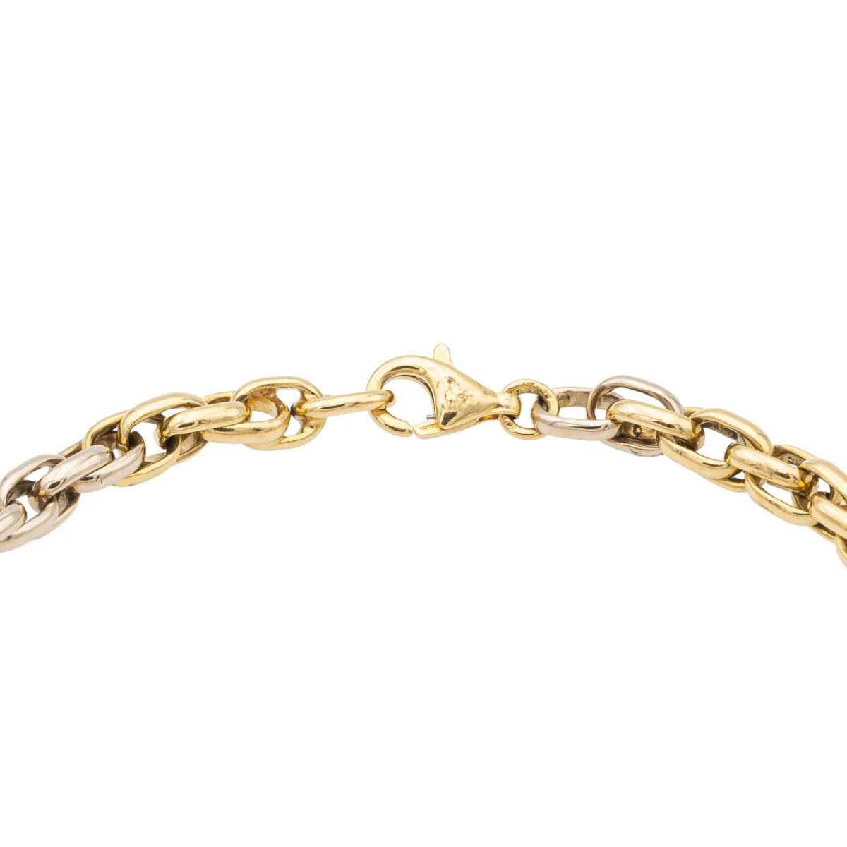 Bracelet Maille ovale Or jaune - Image 7