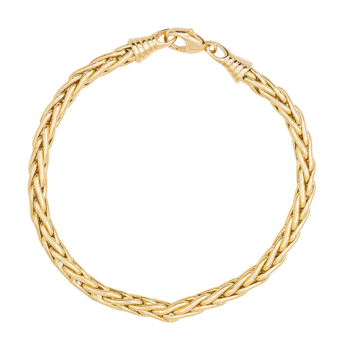 Bracelet Maille palmier Or jaune - Image 3