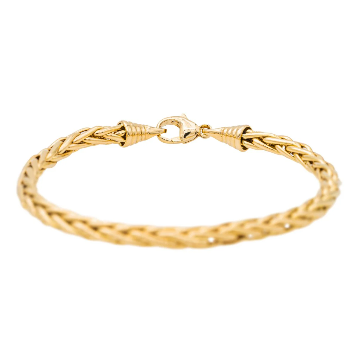 Bracelet Maille palmier Or jaune - Image 5