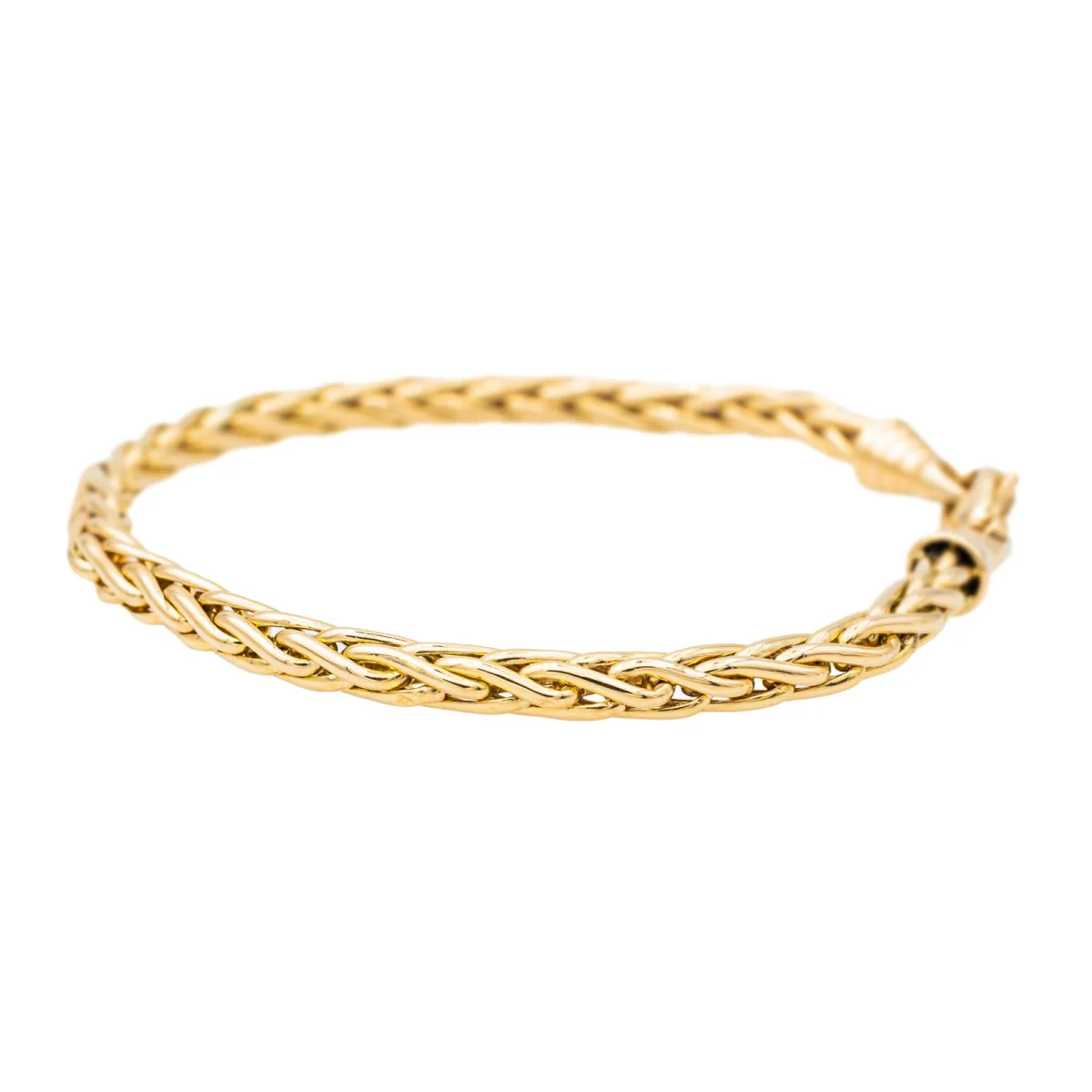 Bracelet Maille palmier Or jaune - Image 6