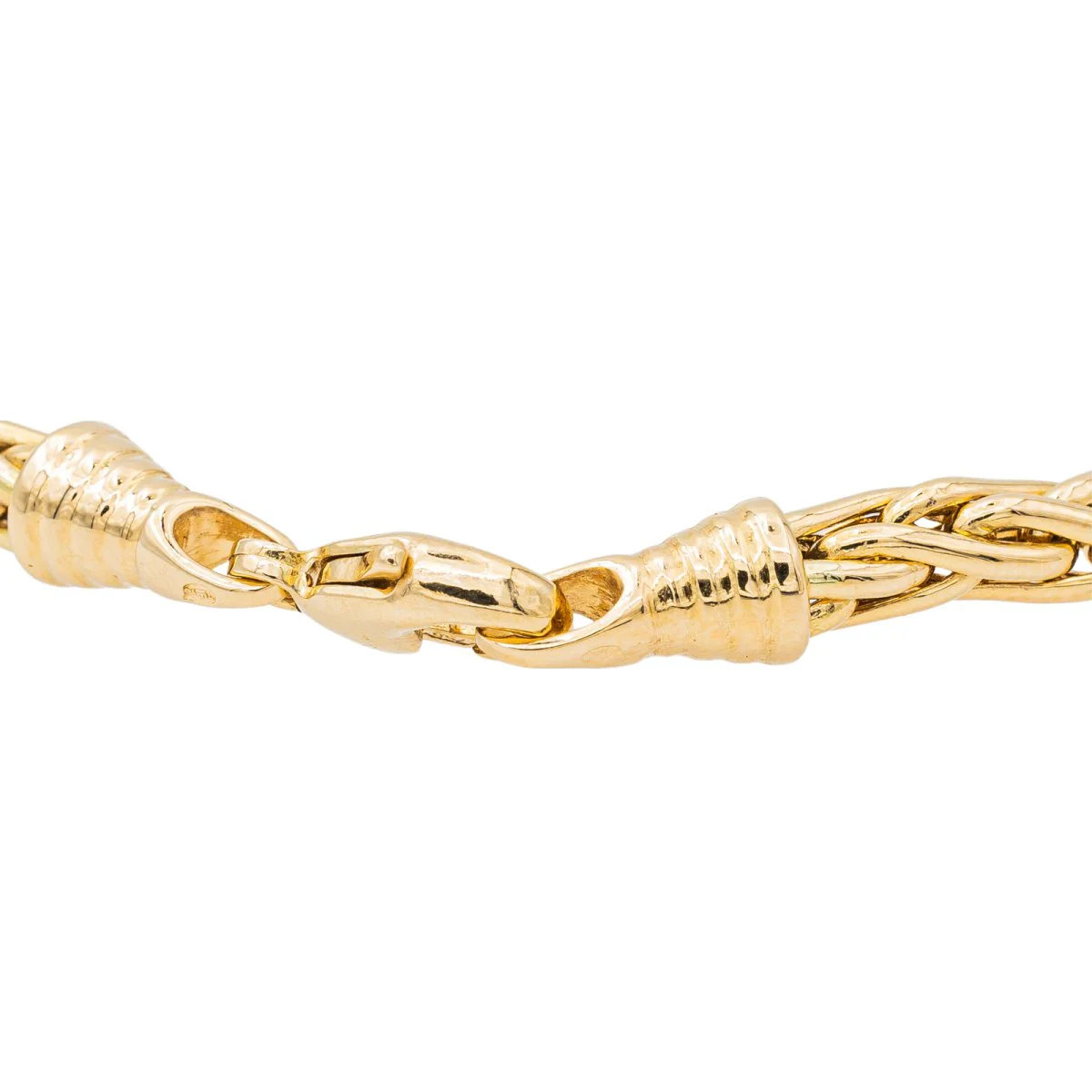 Bracelet Maille palmier Or jaune - Image 7