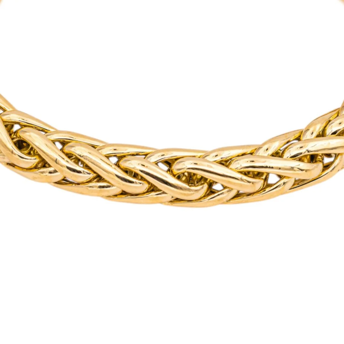 Bracelet Maille palmier Or jaune - Image 12