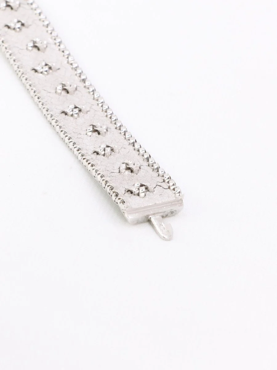 Bracelet maille polonaise or blanc - Image 13