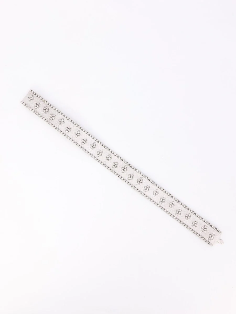 Bracelet maille polonaise or blanc - Image 9
