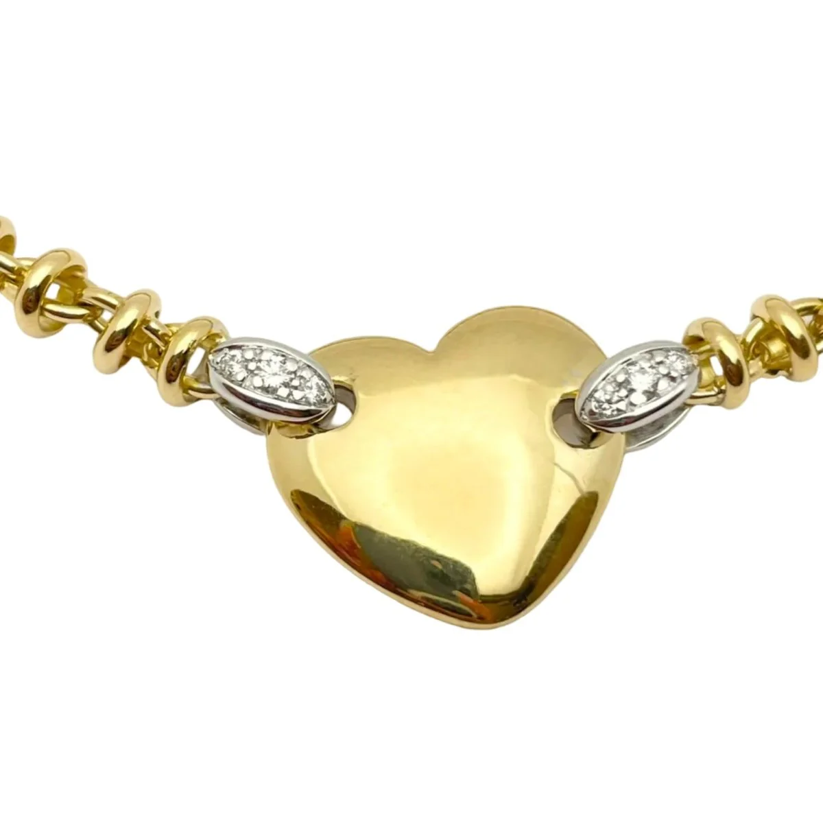 Bracelet Maille POMELLATO en or blanc, or jaune et diamants - Image 3
