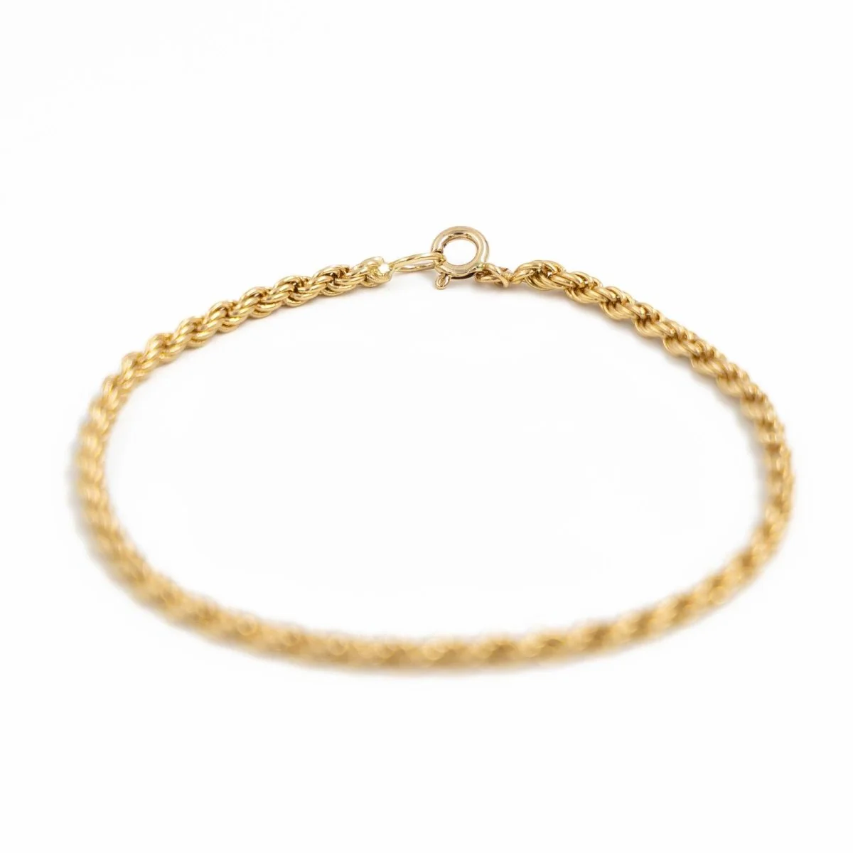 Bracelet Maille torsadée en or jaune - Image 4