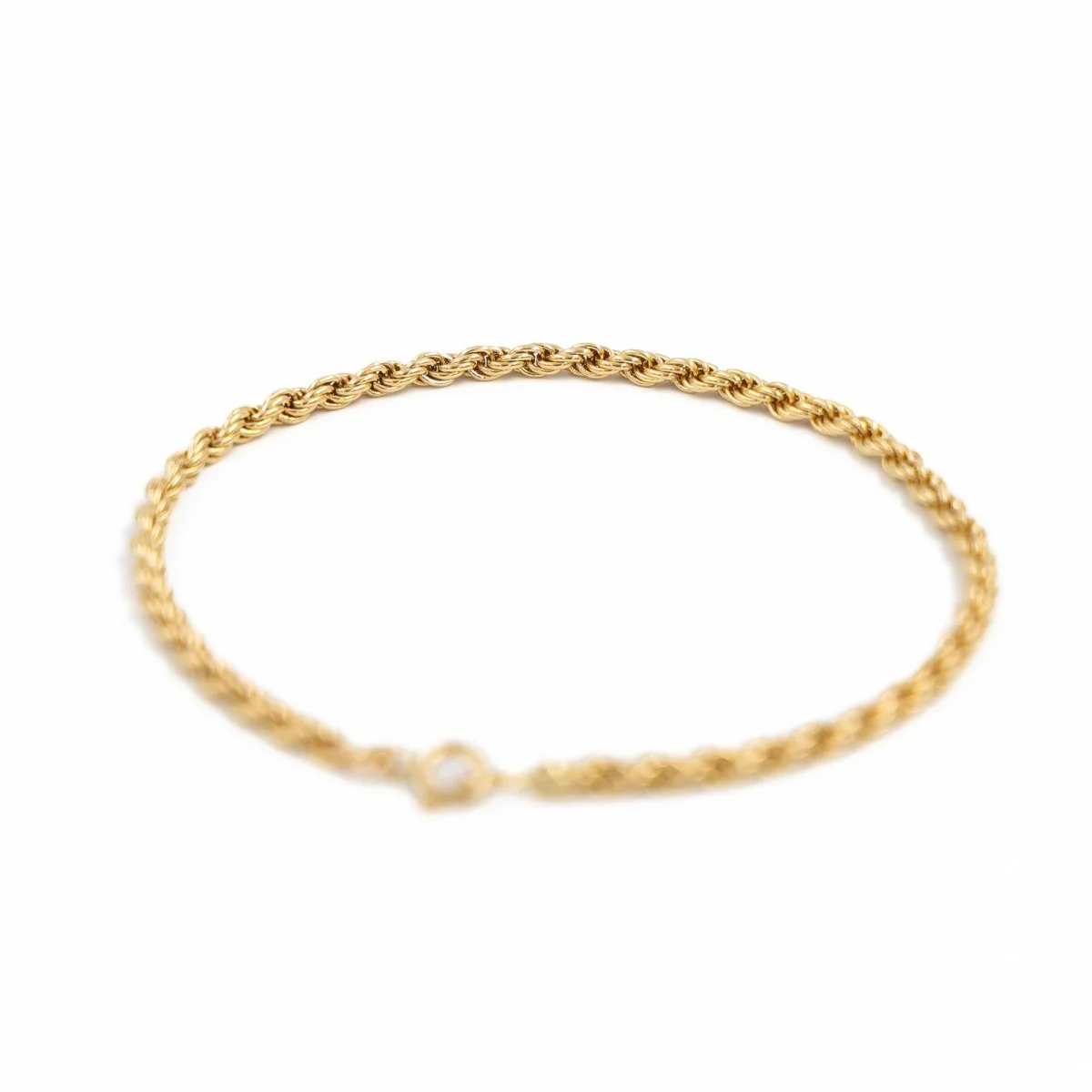 Bracelet Maille torsadée en or jaune - Image 5